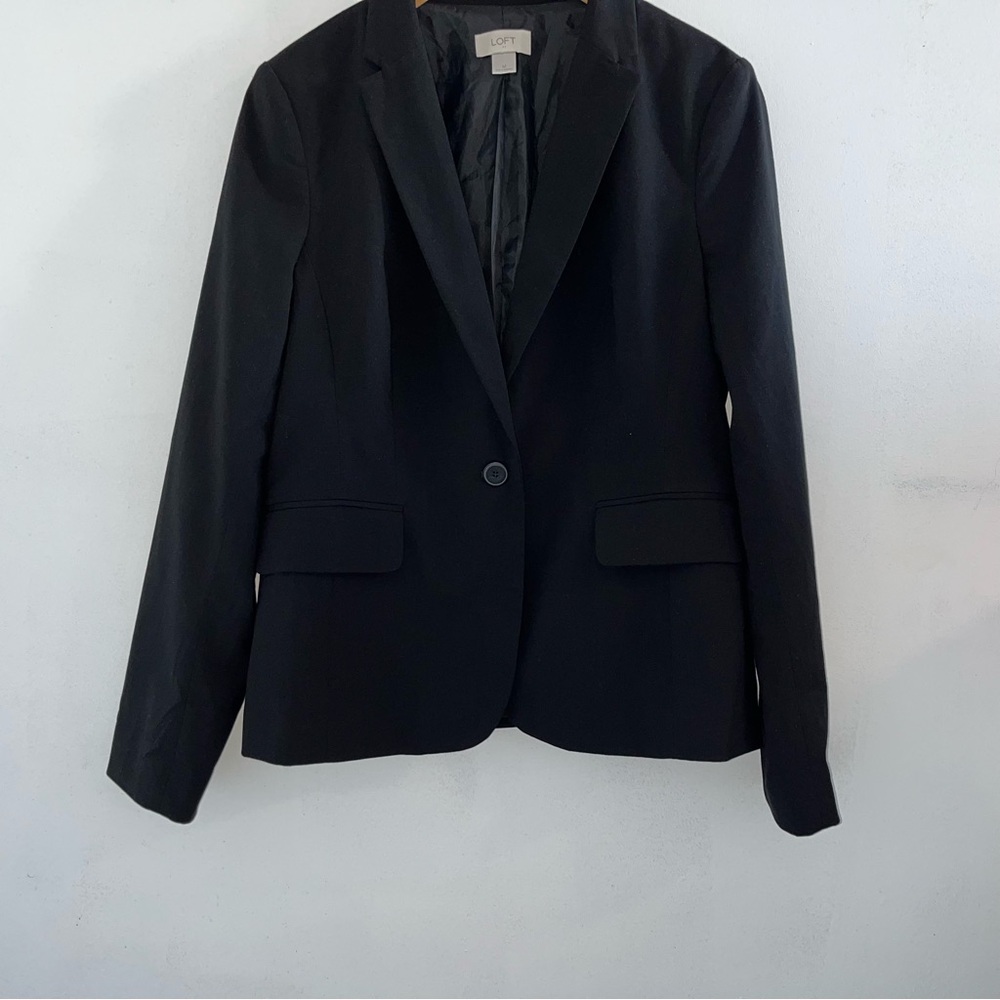 Loft Black Women's Blazer - Picture 3 of 10